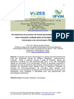 Os Elementos Do Processo de Ensino-Aprendizagem: Da Sala de Aula À Educação Mediada Pelas Tecnologias Digitais Da Informação E Da Comunicação (Tdics)