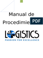 Manual de Procedimientos LOGISTICS