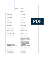 Jee Mains Formulas