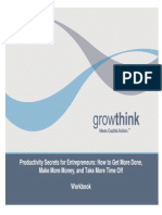 Growthinks Productivity Secrets For Entrepreneurs