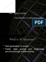 3G Spectrum: .... Next Generation On Mobile Communication