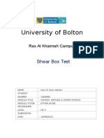 Shear Box Test