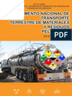 Reglamento Nacional de Transporte Terrestre de Materiales y Residuos Peligrosos