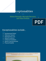 Exceptionalities Powerpoint