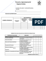 Ficha de Evaluacion Proyectos Sena 2015