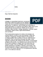 Diode: Miguel Luis R. Binaday MEE31 ECET320k Engr. Katrina Acapulco