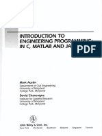 Introduction To Engineering Programming: in C, Matlab and Java