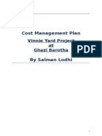 Cost Management Plan