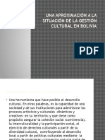 ANTEZANA Una Aproximación A La Gestion Cultural Bolivia