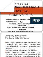 CASE 14 Coke Vs Pepsi