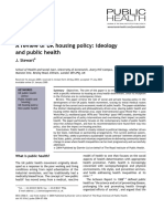 A Review of UK Housing Policy - Ideology and Public Health