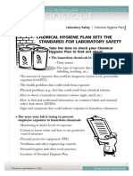 Chemical Hygiene Plan Sets The Standards For Laboratory Safety