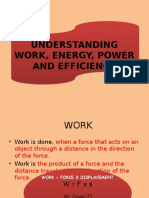  Work, Energy and Efficiency 