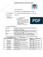 Curriculum Vitae of Dr.N. DARGA KUMAR