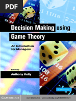  Decision Making Using Game Theory