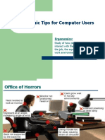 Ergonomic Tips For Computer Users: Ergonomics