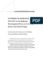 Synthesis of Hydrazine Sulfate Via The Hoffmann Rearrangement Process