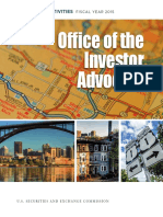 Sec Investor Advocate Report On Activities 2015