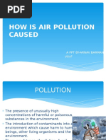 How Is Air Pollution Caused: A PPT By-Arnav Barman Viii-F