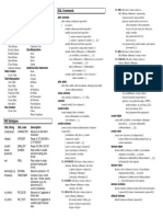 RIS SQL Commands Quick Reference