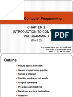 Intro To C Prog - Part 2