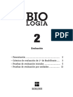 Evaluación, 2º Bachillerato. Biología