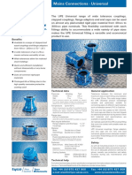 UPE Universal Couplings and Flange Adaptors