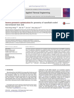 Inverse Geometric Optimization For Geometry of Nanofluid-Cooled Microchannel Heat Sink PDF