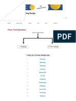 TOOL DESIGN - Press Tool Operation