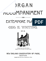 Whiting-Organ Accompaniment and Extempore Playing