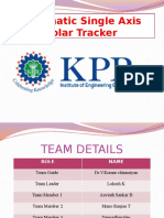 Automatic Single Axis Solar Tracker