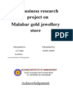 Businese Research Project On Malabar Gold