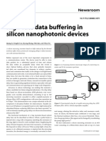 High-Rate Data Buffering in Silicon Nanophotonic Devices: Qiang Li, Fangfei Liu, Ziyang Zhang, Min Qiu, and Yikai Su