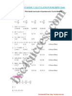 Es S.C Om: Quick Test Basic Calculation For Ibps Clerk