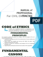 Manual of Professional Practice