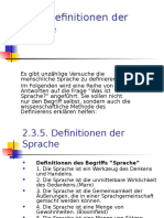 Definitonen Der Sprache - PPT Die Drei Ebenen Der Sprache