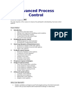 Advanced Process Control