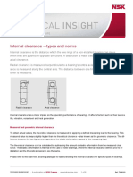 Internal Clearance - Types and Norms