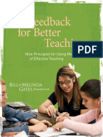 MET - Feedback For Better Teaching - Principles Paper