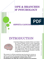 Scope & Branches of Psychology