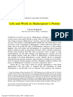 Life and Work in Shakespeare's Poems