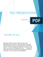 Psu Presentation: Jenny Rose F. Cortel BSIT 1-4