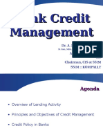 Credit Management in Banks - Basics