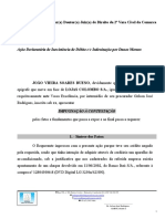 Impugnação À Contestação - Indenização CC Danos Materiais e Morais - João Viera Soares Bueno X Lojas Colombo