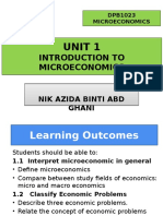 DPB1023 Unit 1 Introduction To Microeconomics