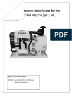 Report On Generator Installation For The Fishing Boat at Neil Marine (PVT) LTD, Beruwala