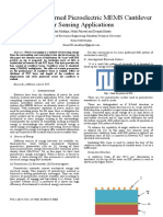 Comb IDE Patterned Piezoelectric MEMS Cantilever For Sensing Applications