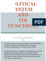 Political System and Its Functions Final