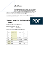 Present Perfect Tense