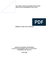 Succession Planning and Management Practices Among Private Sector Firms in Malaysia